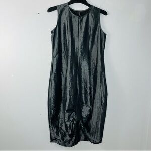 Avivit Yizhar Size 3 Women's Large Lagenlook Silver Sleeveless Bubble Dress
